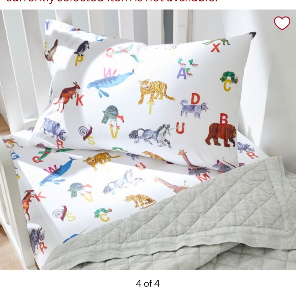 Eric Carle ABC sheet set Pottery Barn Kids